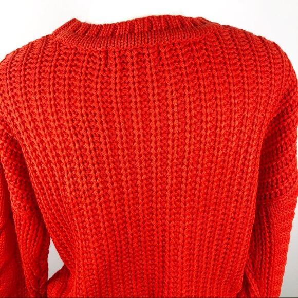 NWT One A Chenille Cable Knit  Crew Neck Sweater Sz Small P - Picture 9 of 16